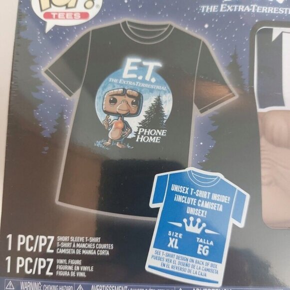 Funko POP! E.T. Extra Terrestrial With Reeses Unisex XL T-Shirt & Vinyl Figure - Picture 4 of 5